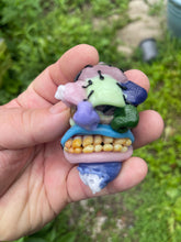 Load image into Gallery viewer, Patchwork split faced medman pendy