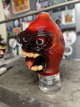 Load image into Gallery viewer, Ruby slipper split face medman peak top
