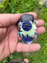Load image into Gallery viewer, Patchwork split faced medman pendy

