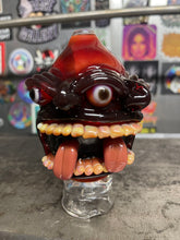 Load image into Gallery viewer, Ruby slipper split face medman peak top
