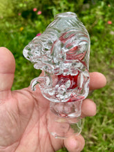 Load image into Gallery viewer, Split faced medman puffco, in crystal clear!
