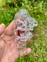 Load image into Gallery viewer, Split faced medman puffco, in crystal clear!
