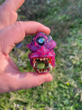Load image into Gallery viewer, Hounds tooth strawberry candy dip 3rd eye gorilla in gooooooold
